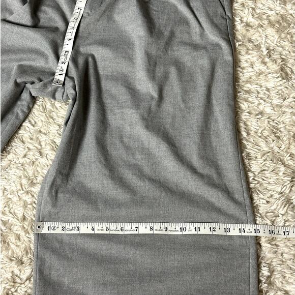 Banana Republic Wide Leg Women Size 16 Gray High Waist Career Office Dress Pants - Picture 7 of 11